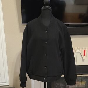Well Worn Black Bomber Jacket